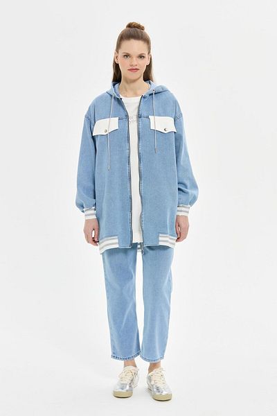 Esswaap Costum triplu denim albastru
