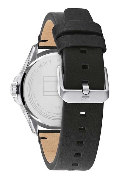 Tommy Hilfiger Men’s Analogue Quartz Watch with Stainless Steel Case and Leather Bracelet