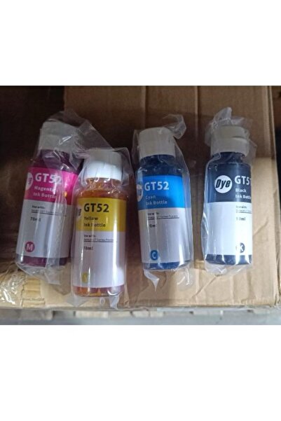 HP Gt51xl-gt52 Siyah Ve Renkli MUADİL Mürekkep Takımı