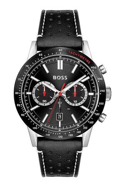 Hugo Boss Men’s Analogue Quartz Movement Watch with Stainless Steel Case and Leather Bracelet