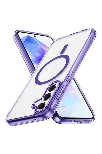 SKYDDAR INNOVATION Husă pentru Samsung Galaxy A55 5G cu Magsafe integrat, SKYDDAR Luxury Shield - Violet