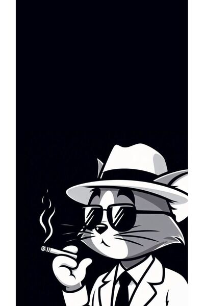 HMNL Araç Kapı Direk Kaplama Folyosu Tom&Jerry Desenli (Sağ Sol Takım) (2 Ade...