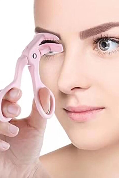 CAŞ DEKORASYON Pembe Renk Kirpik Kıvırma Aparatı