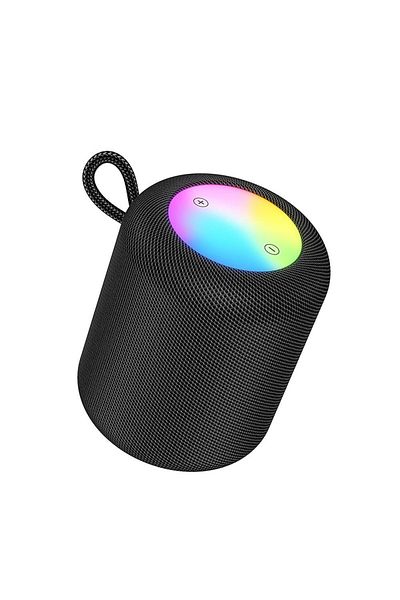 REDz Accessories Portable Speaker With Rgb Lighting, Hoco Hc30, Bluetooth 5.4, Power 5w, Black