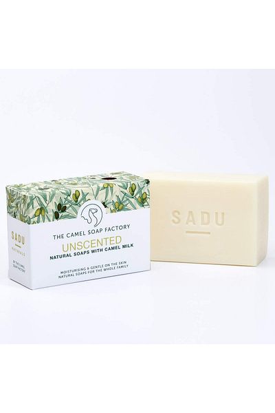 THE CAMEL SOAP Factory Camel Soap Factory Natural Soap, Sadu Natural Collection, Unscented 140g