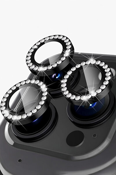 ProNorth IPhone 16 / 16 Plus Uyumlu Taşlı Kamera Lens Koruyucu 2’li Set