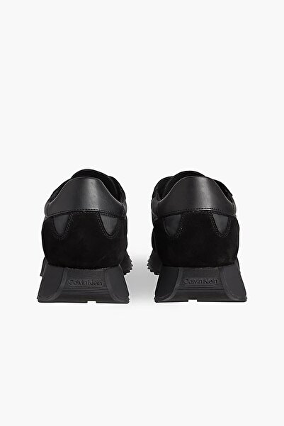 Calvin Klein Erkek Marka Logolu Rahat Taban Bağıcıklı Siyah Sneaker HM0HM00497-00U