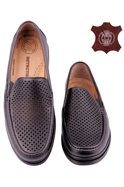 DETECTOR Genuine Leather Orthopedic Lightweight Soft Perforated Men's Shoes