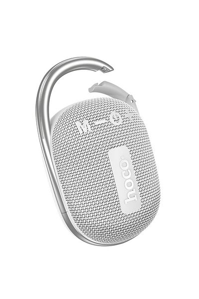 REDz Accessories Portable Bluetooth Speaker, Hoco HC17, 500mAh Capacity, 2 Hours Battery Life, Carabiner, Gray