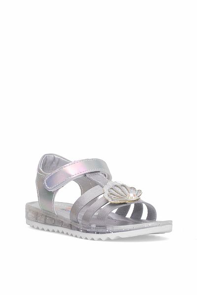 Ayakkabı Fuarı Elit ŞA-P-034-25Y Botine Sandale Plate Fete Argintiu