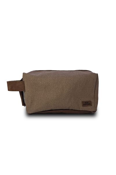 Old Cotton S-Hand Bag Brown Handbag Wallet
