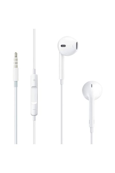 REDz Accessories Headphones for Apple/Samsung/Huawei, 3.5mm Jack, Volume Controls, White