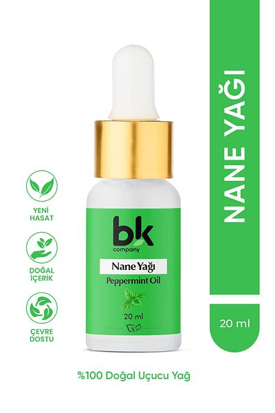 BK COMPANY Peppermint Oil 100% Pure - Refreshing, Revitalizing and Purifying Serum 20 ml
