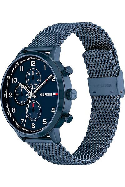 Tommy Hilfiger Men’s Analogue Quartz Watch with Stainless Steel Case and Mesh Bracelet