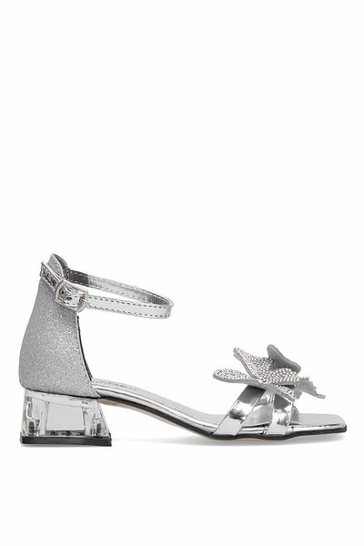 Ayakkabı Fuarı Elit BR-F-150-25Y Filet Pantofi de seara pentru fete Argintii