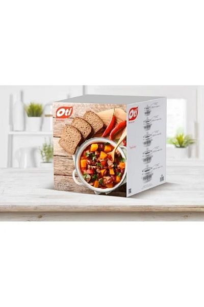 OEM 10-piece enameled cooking set, induction base, Traditional model, Oti
