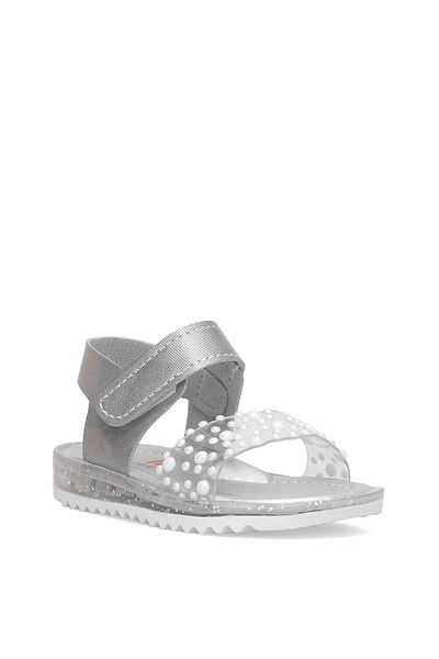 Ayakkabı Fuarı Elit ŞA-B-036-25Y Bebe Fetiţă Sandale Plate Argintiu