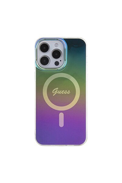 Guess Carcasă pentru iPhone 15 Pro IML Iridescent MagSafe - Multicoloră
