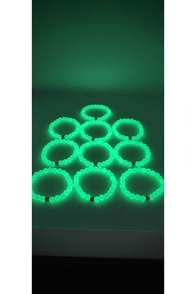 Lio20 Phosphorescent Cat's Eye 10-Piece Bracelet-Glow in the Dark-Loving Friend Combination Gift Accessory