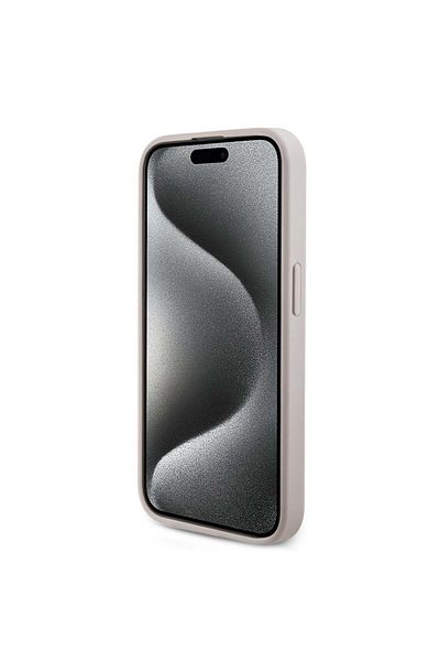 Guess Case For Iphone 15 Pro Max, 4g Collection Leather Magsafe, - Pink