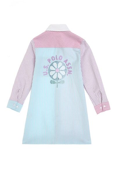 U.S. Polo Assn. Girl's Lilac Woven Dress 50301083-Vr034