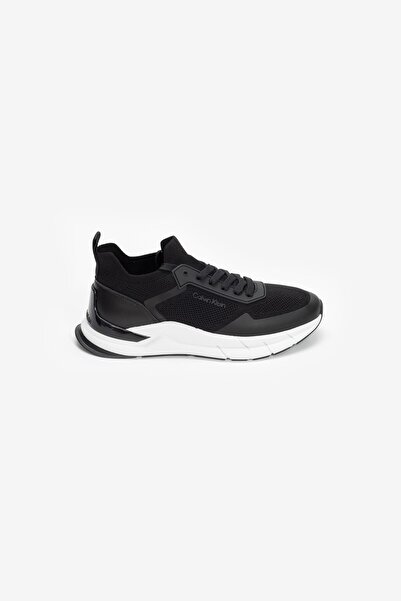 Calvin Klein Men's Lace-up Brand Logo Sports Style Black Sneakers HM0HM00918-BEH