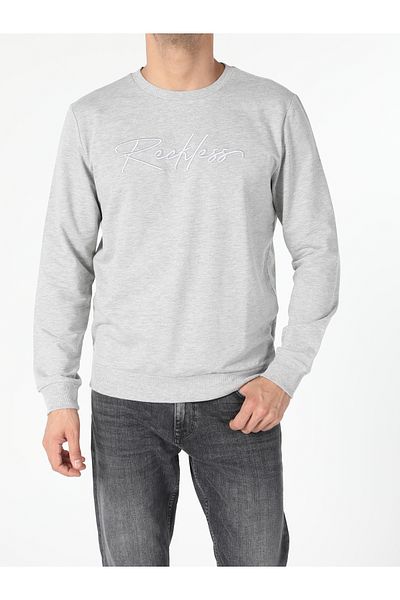 Colin's Regular Fit Men's Gray Sweatshirt