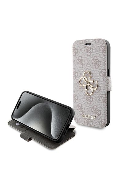 Guess Case For Iphone 15 Pro Max, Book, - Pink