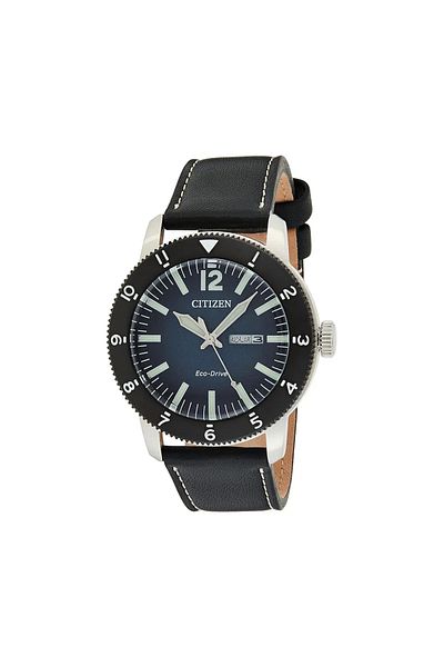 Citizen Women’s Analogue Quartz Movement Watch with Stainless Steel Case and Leather Bracelet