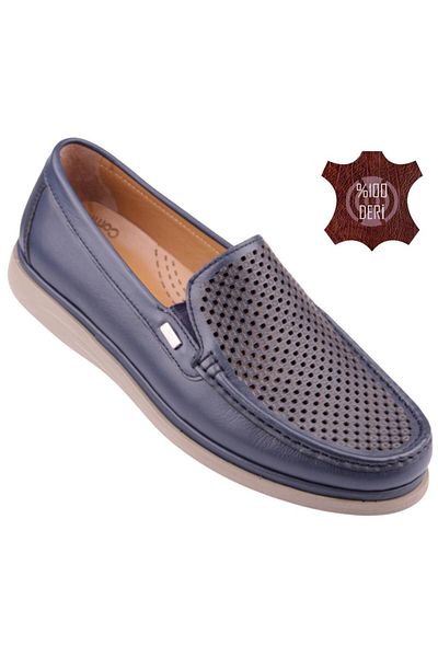 DETECTOR Genuine Leather Orthopedic Lightweight Soft Perforated Men's Shoes