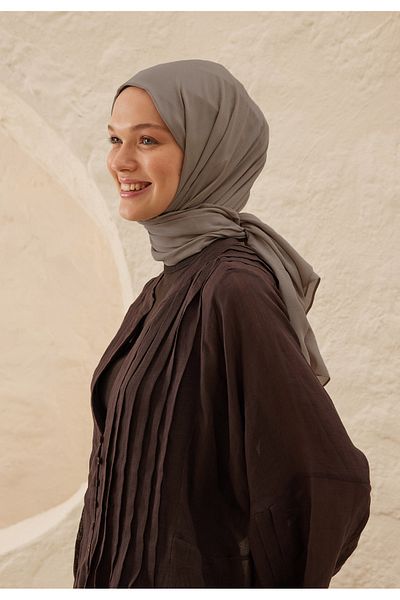 Fresh Rami Viscos Shawl Dark Gray