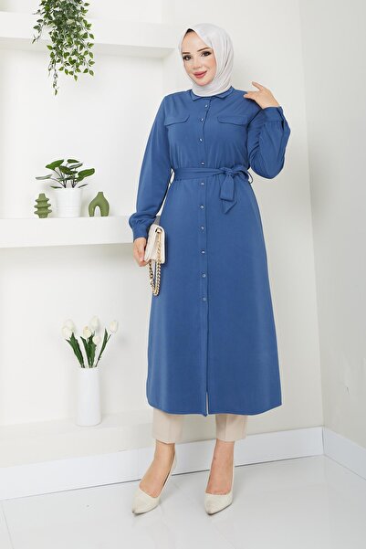 Doque Seasonal Hijab Tunic - Giyçık Cap, Model 61028