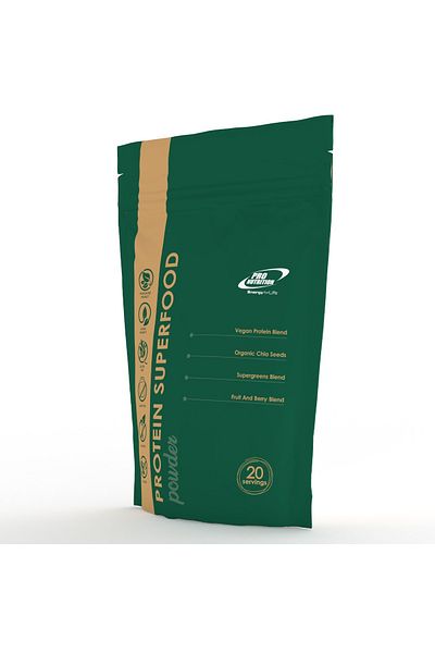 Pro Nutrition Pudra vegetala, seminte, fructe uscate si mix proteic din mazare, Protein Superfood fara aroma 500g