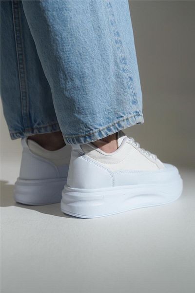 lovitto Lace-Up Linen Sports Shoes Women's Sneaker