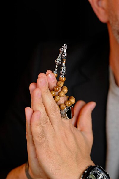 dergah tesbih Fakir Usta El işçiliği Nakkaş İmame Tamamı Gümüş Tasarım Kuka Tesbih