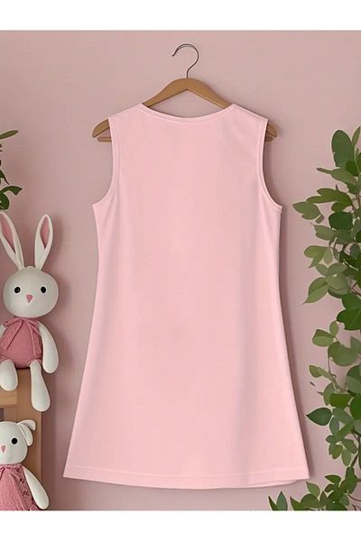 npLStore Girl's Sleeveless Kuromi Printed Short Dress