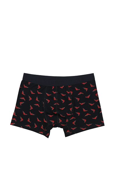 Colin's Boxer pentru bărbați cu imprimeu modern, albastru bleumarin