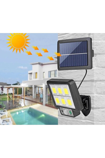 sorbi F108 Kumandalı Güneş Enerjili 3 Mod Harekete Duyarlı Kaliteli Sensörlü Solar Sokak Lambası