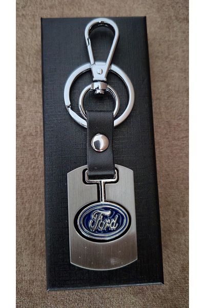 Land of Souvenir Car Metal Leather Keychain