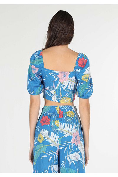 Colin's Slim Fit Floral Printed Multicolor Women's Short Sleeve Shirt Cl 1059353