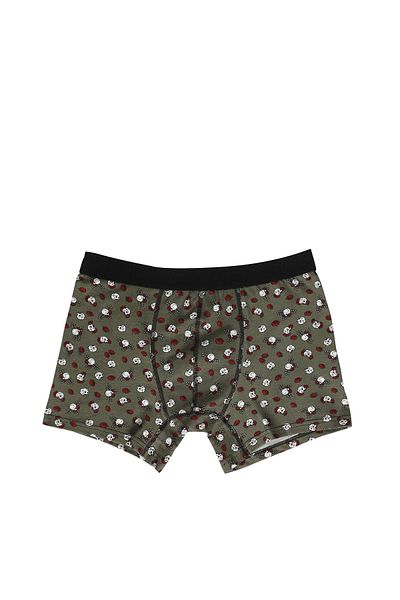 Colin's Modern Fit Printed Men's Green Boxers