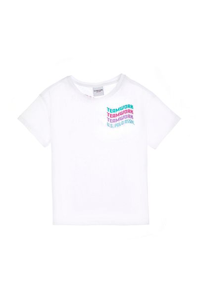 U.S. Polo Assn. Κοριτσίστικο Λευκό T-Shirt 50300971-VR013