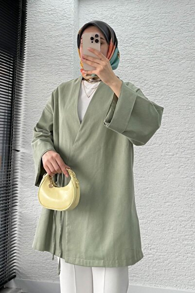 MELEK ARAZ Συσκευασμένο δεμένο κιμονό-μούχλα πράσινο