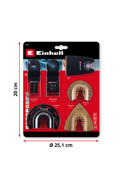 Einhell Orijinal 6 Parça Çok Amaçlı Alet Seti - 49708106