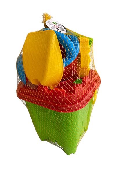 faial XL Large Size Beach Sea Bucket Castle Play Set 6 Pieces Luxury Bucket Set
