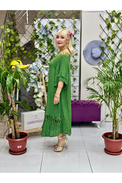 Punta Otantik VL3026 Voile Dress Khaki