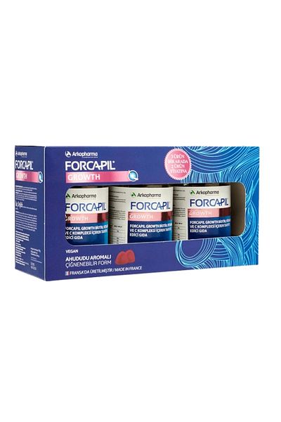 Arkopharma Forcapil Growth 60 Gummies X 3 Boxes