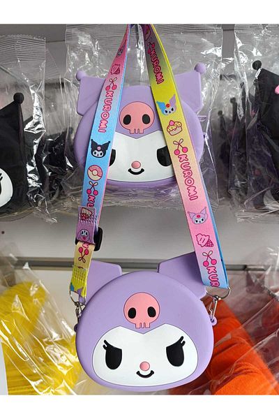 pure age Cute Kuromi Girl Silicone Bag with Handle