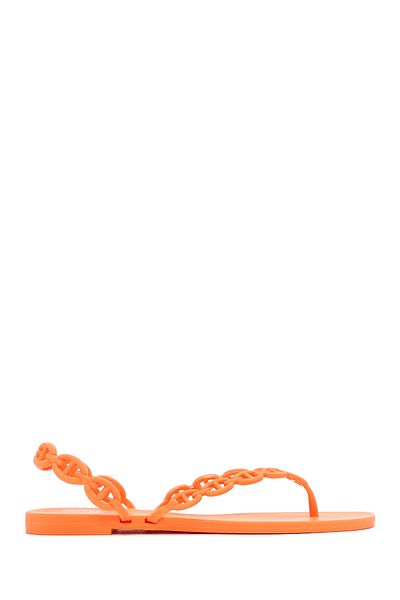 Derimod Women's Orange Flip Flops Jelly Slippers 25Sfe4750Pv