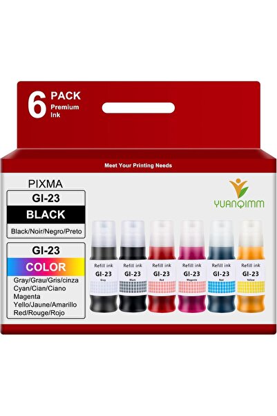 Canon Gı-43 Muadil Uyumlu Mürekkep Set / Pixma G540 / G640 6 Adet